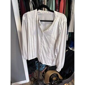 Women’s Long Sleeve Ruffle Shirt No Tags Large Size Pirate Shirt